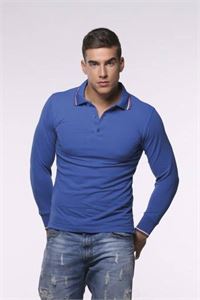 Polo manica lunga con inserti italy